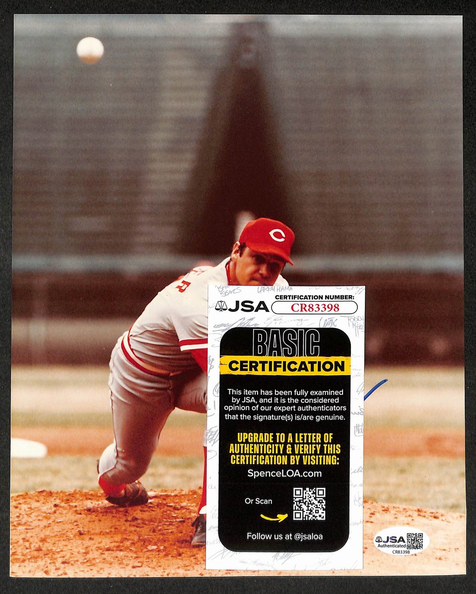 Tom Seaver HOF Autographed/Signed 8x10 Photo Reds JSA BA210383