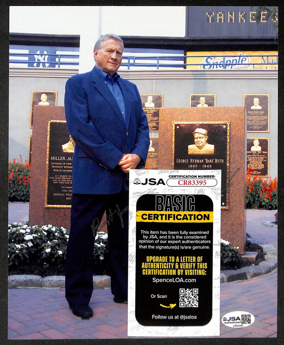 George Steinbrenner HOF Autographed/Signed 8x10 Photo Yankees JSA 211733