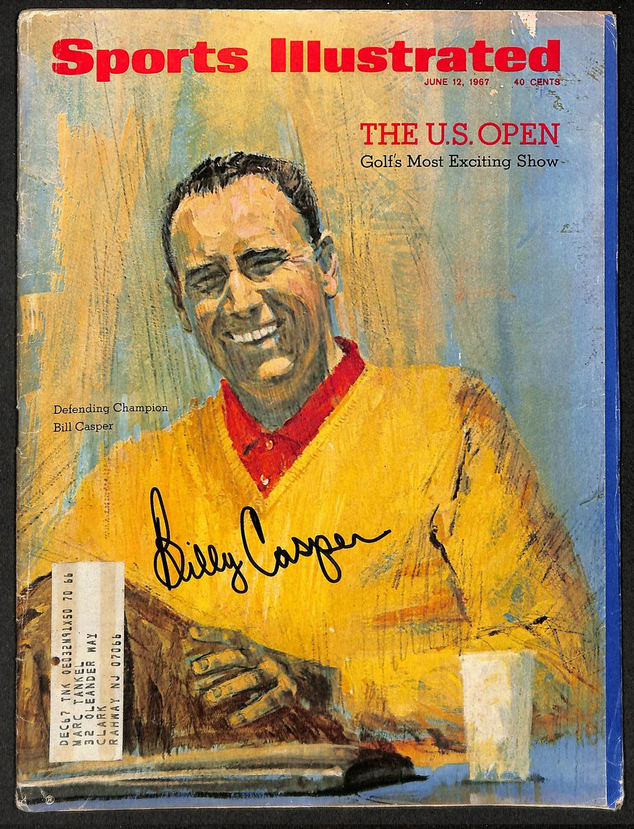 Billy Casper Autographed/Signed 1967 Sports Illustrated Golf JSA 211747