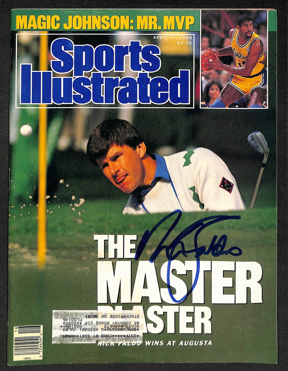 Nick Faldo Autographed/Signed 1989 Sports Illustrated Masters JSA 211749