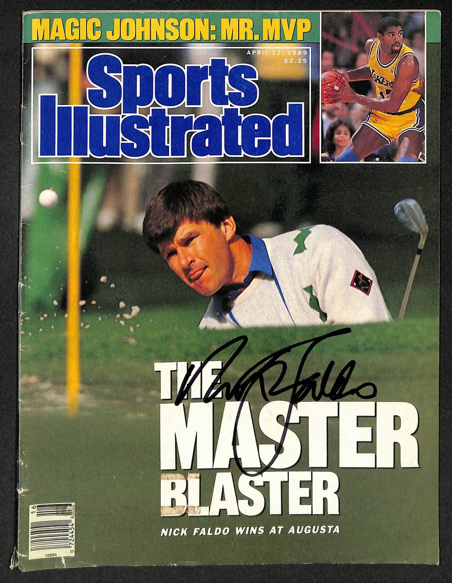 Nick Faldo Autographed/Signed 1989 Sports Illustrated Masters JSA 211750
