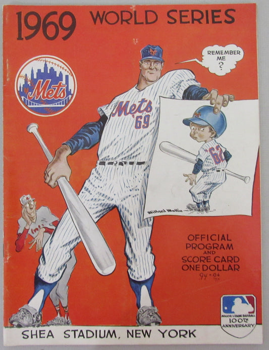 1969 World Series Program Unscored New York Mets vs. Baltimore Orioles 210376