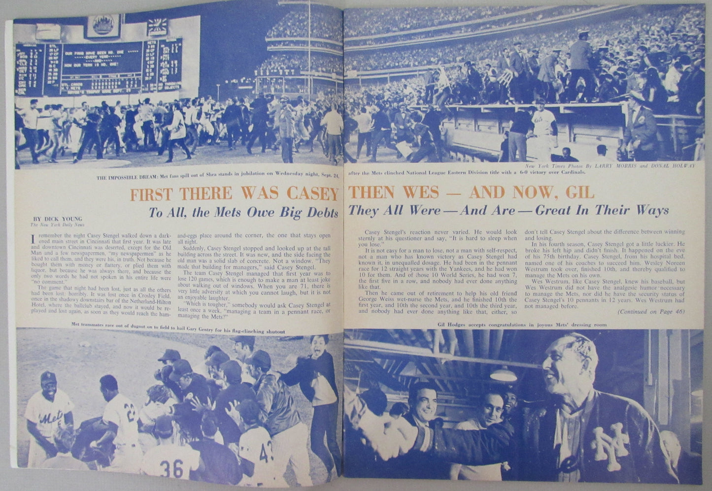 1969 World Series Program Unscored New York Mets vs. Baltimore Orioles 210376