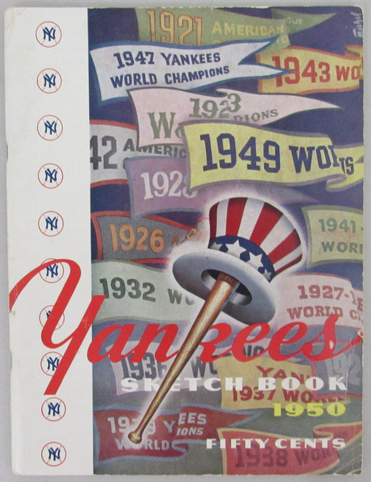 1950 New York Yankees World Champions Sketch Book 210382