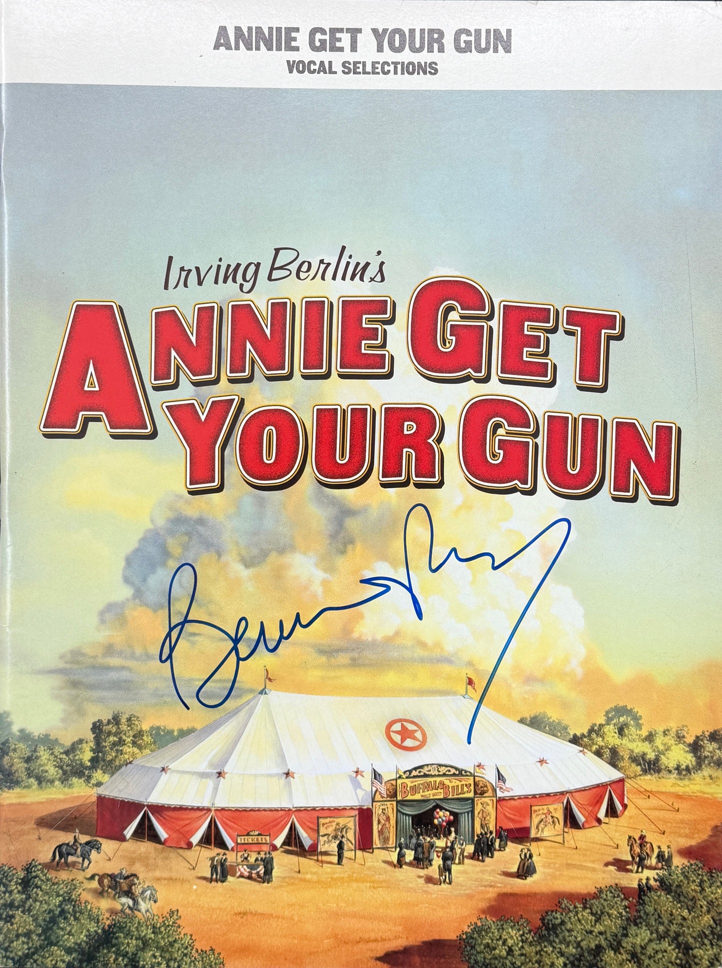Bernadette Peters Autographed/Signed 9x12 Annie Get Your Gun Booklet JSA BA211674