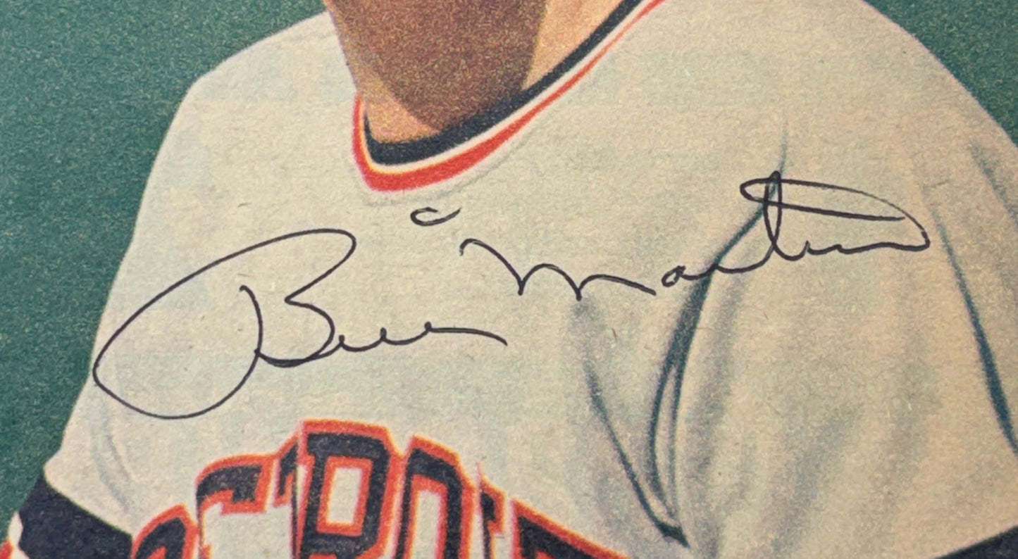 Billy Martin HOF Autographed/Signed Newspaper Clipping on 10x12 Sheet JSA BA211675