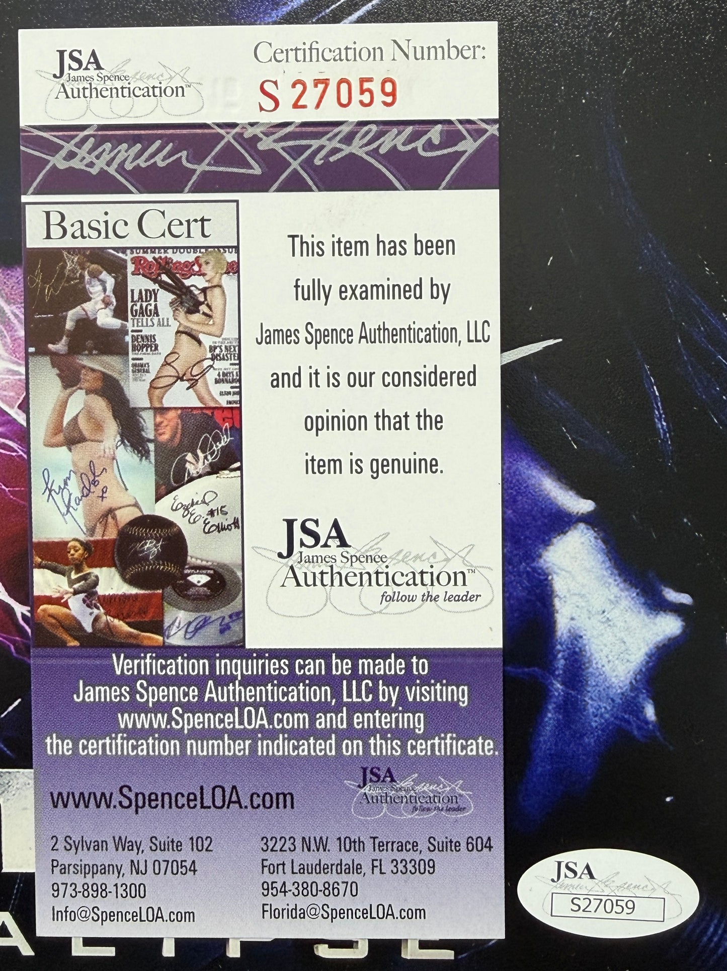 Olivia Munn Autographed/Signed 8x12 Photo X-Men JSA BA211678
