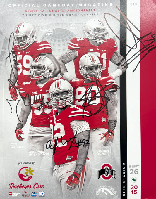 Ohio State Autographed/Signed by (5) 2015 11 x14 Photo BA211687
