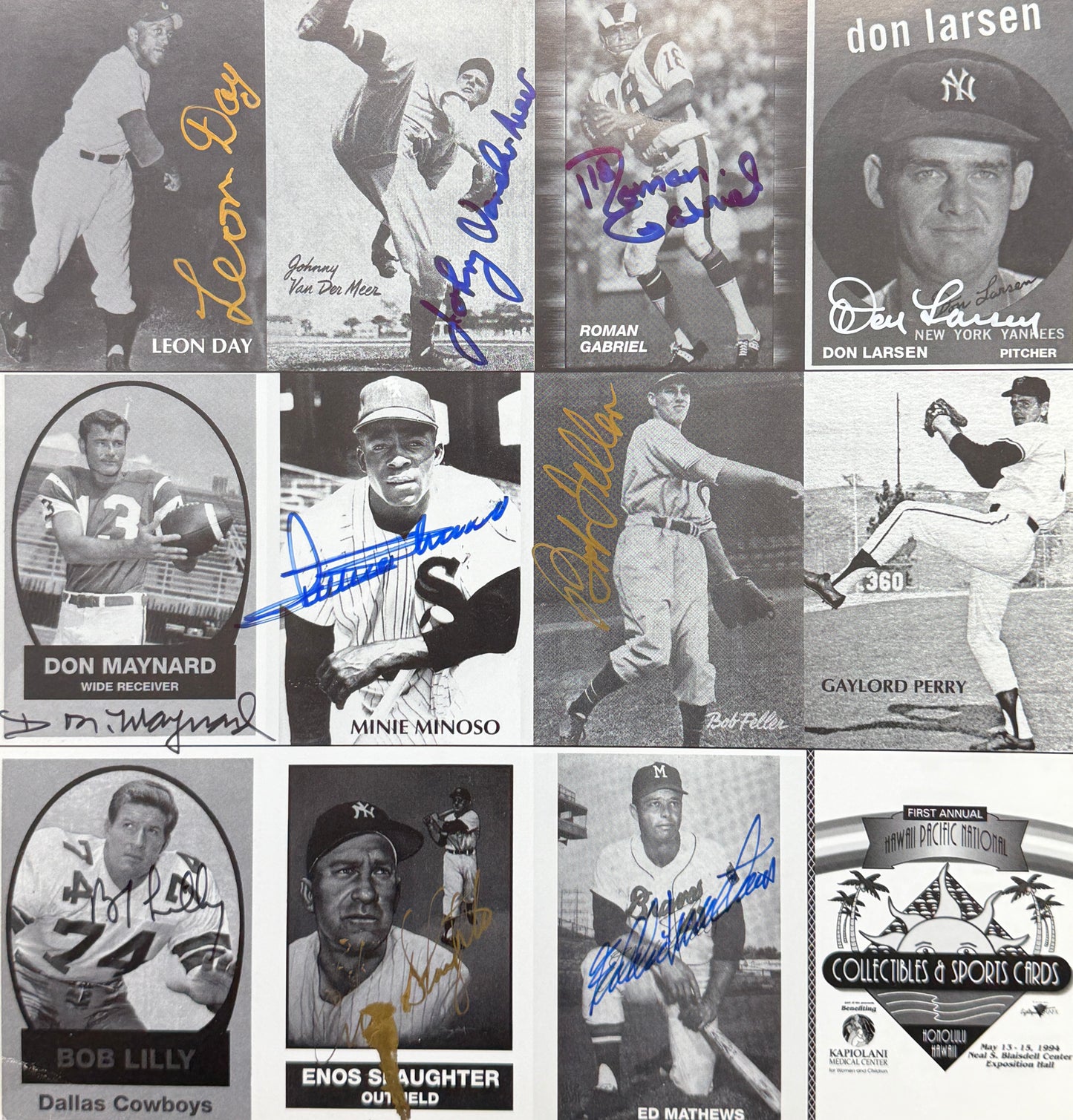 1994 Hawaii Pacific National Autographed/Signed by (10) 10 x 10.5 Photo JSA BA211688