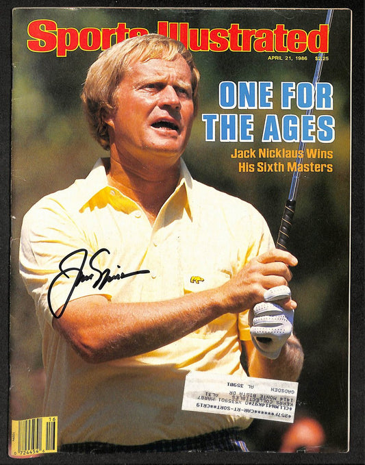 Jack Nicklaus Autographed/Signed 1986 Masters Sports Illustrated JSA 211805