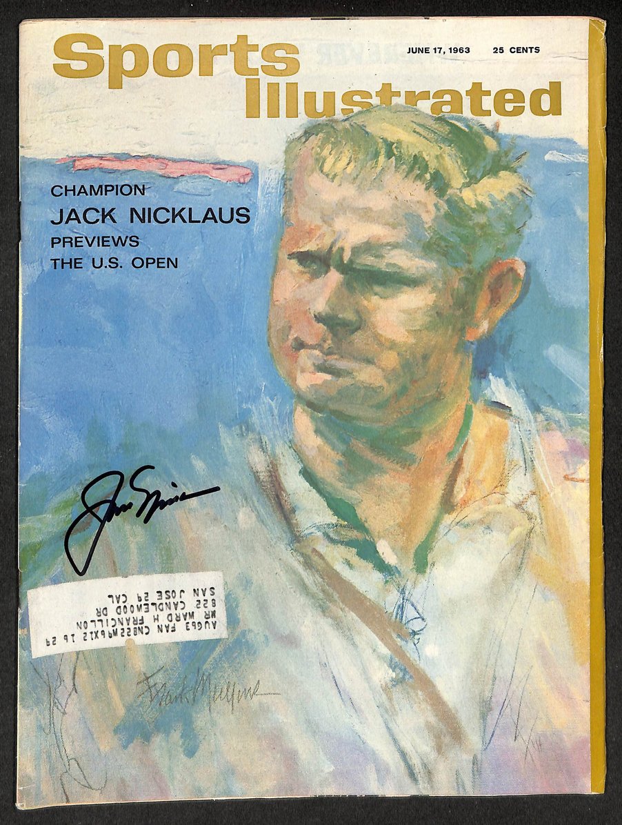 Jack Nicklaus Autographed/Signed 1963 Sports Illustrated US Open JSA 211810