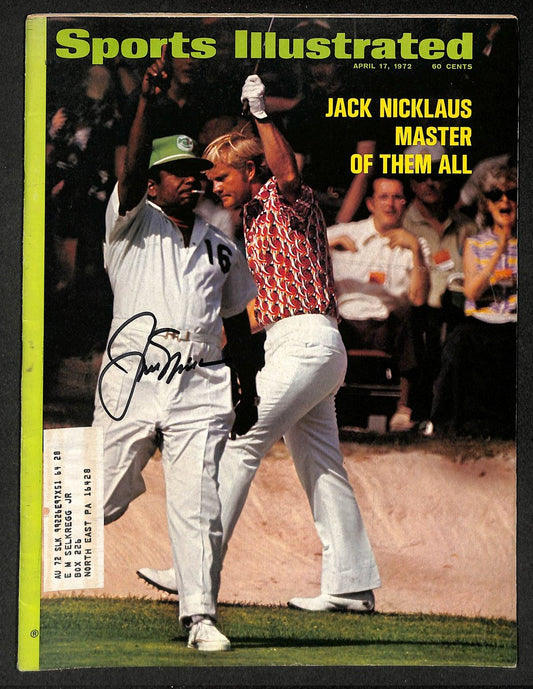 Jack Nicklaus Autographed/Signed 1972 Masters Sports Illustrated JSA 211812