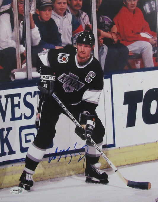 Wayne Gretzky HOF Autographed/Signed 11x14 Photo Kings JSA 210100