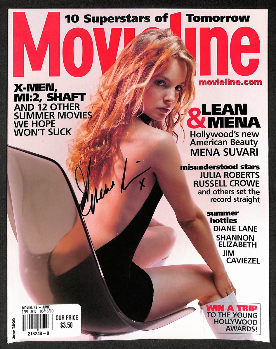Mena Suvari Signed/Autographed 2000 Movieline Magazine JSA 211762