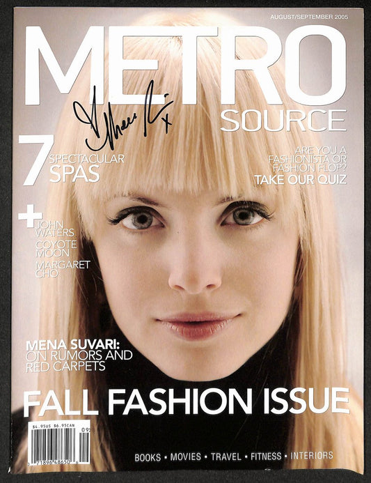 Mena Suvari Signed/Autographed 2005 Metro Source Magazine JSA 211763