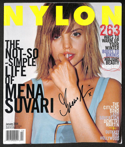 Mena Suvari Signed/Autographed 2006 Nylon Magazine JSA 211764