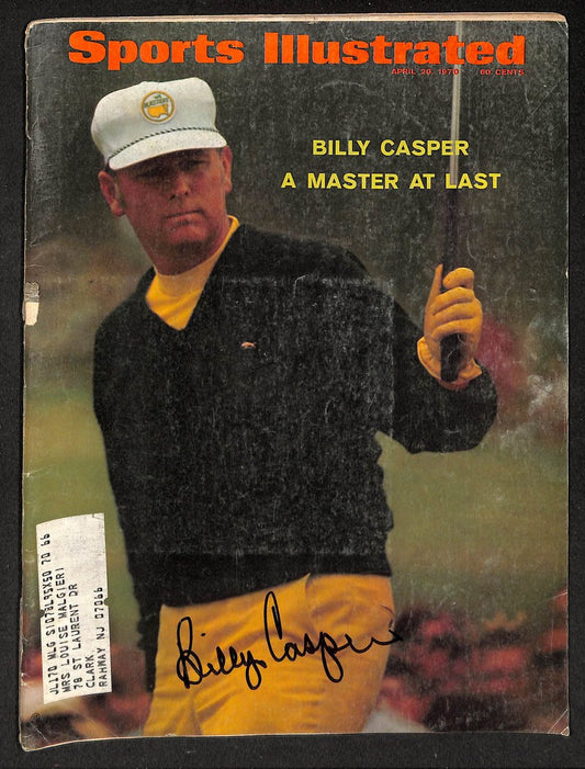 Billy Casper Signed/Autographed 1970 Sports Illustrated Magazine JSA 211771