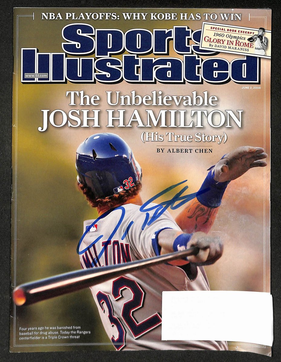 Josh Hamilton Signed/Autographed 2008 Sports Illustrated Magazine JSA 211774