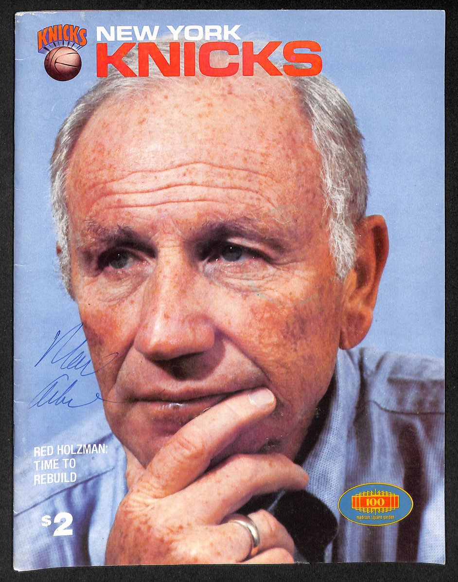 Marv Albert Signed/Autographed 1978–79 Knicks Program Magazine JSA 211776
