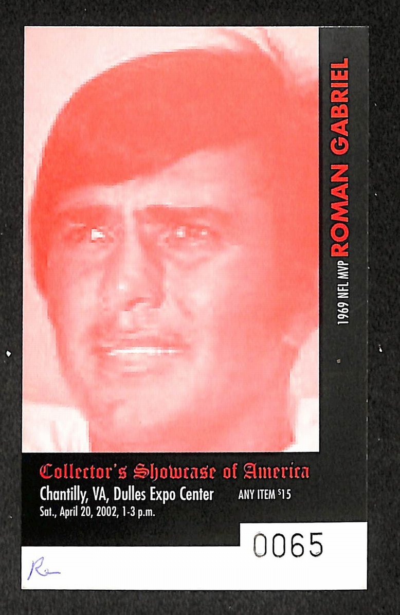 Roman Gabriel Signed/Autographed 1961-62 College Football Magazine JSA 211785