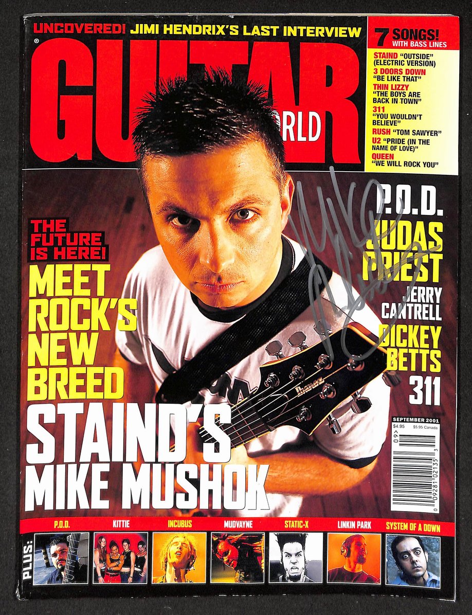 Mike Mushok Signed/Autographed 2001 Guitar World Magazine JSA 211787
