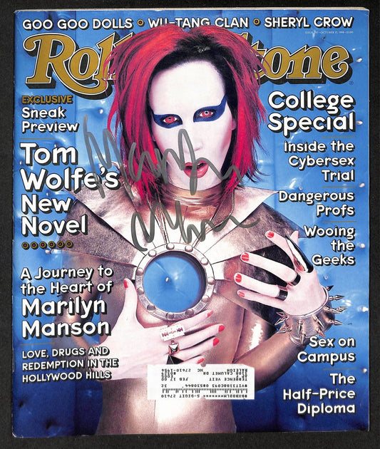 Marilyn Manson Signed/Autographed 1998 Rolling Stone Magazine JSA 211797