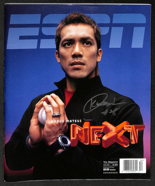 Kaz Matsui Signed/Autographed 2003 ESPN Magazine JSA 211803
