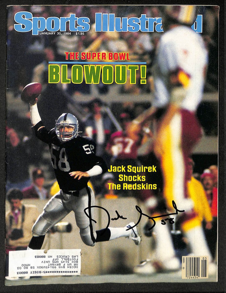 Jack Squirek Signed/Autographed 1984 Sports Illustrated Magazine JSA 211809