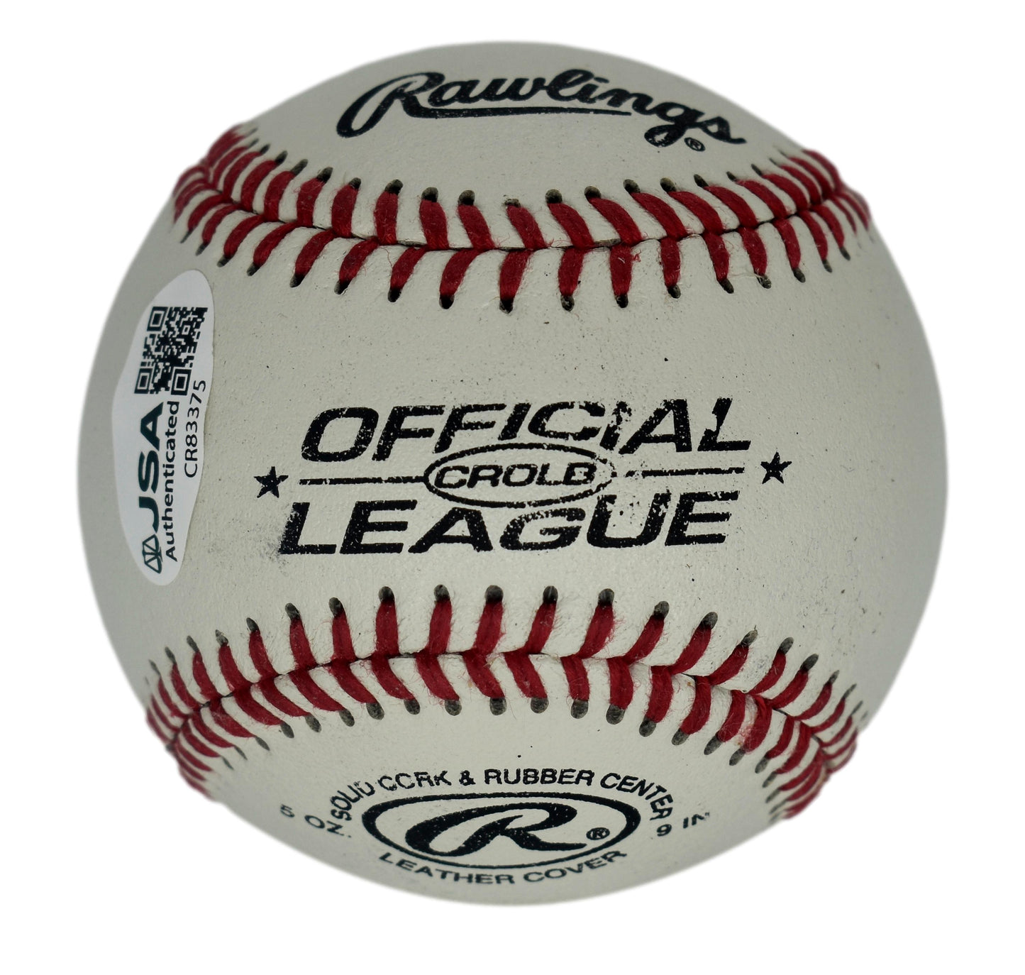 Andruw Jones Autographed/Signed Rawlings CROL Baseball Yankees JSA 211815