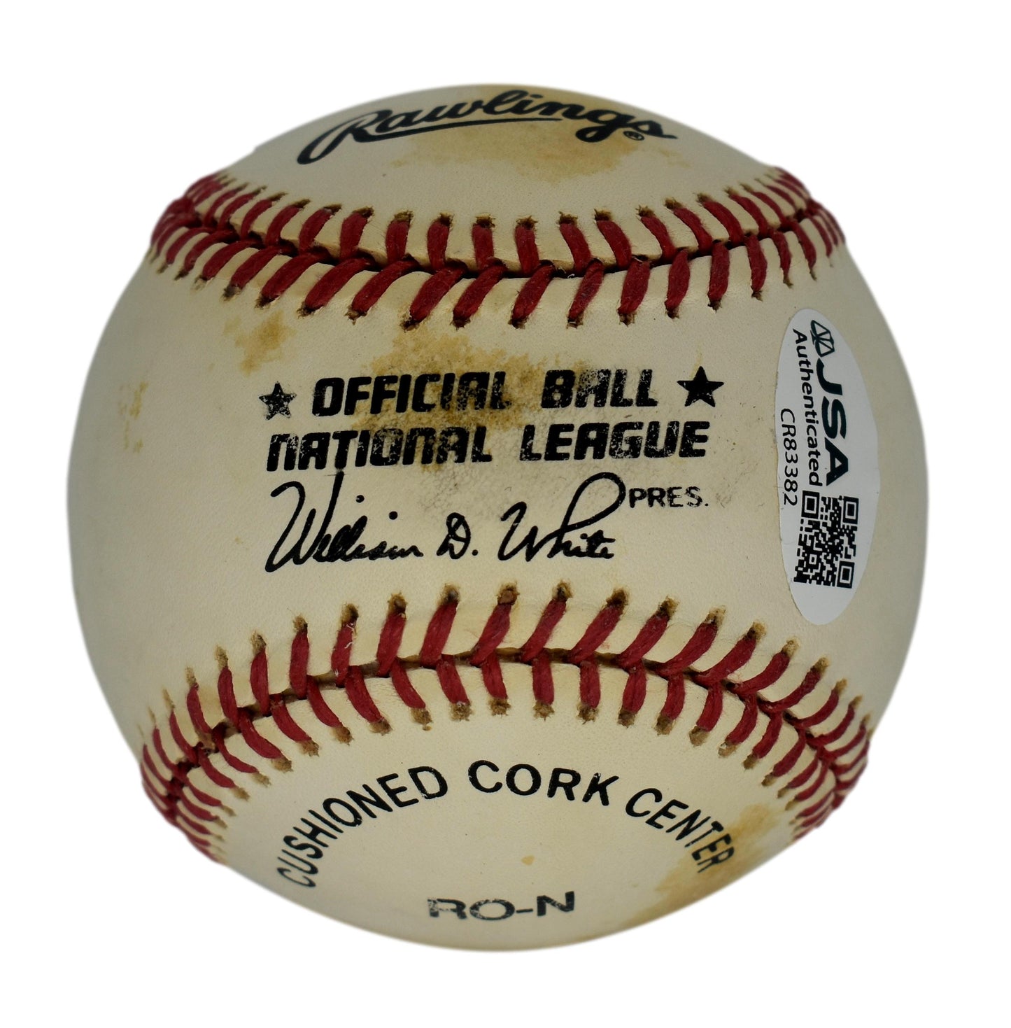 Larry Walker HOF Autographed/Signed Rawlings ONL Baseball Rockies JSA 211816