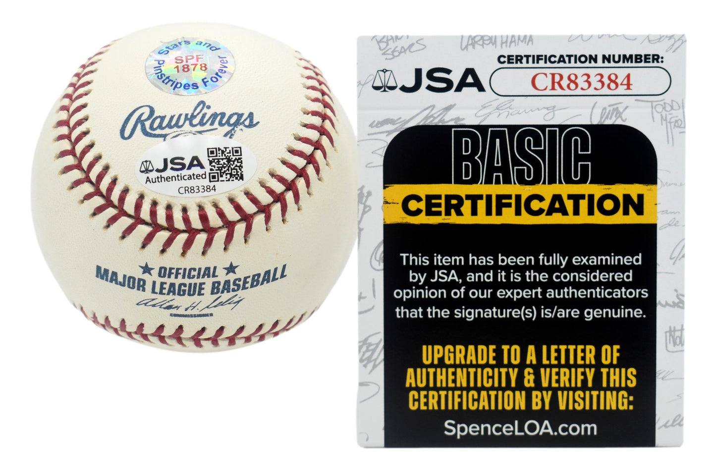 Yogi Berra HOF Autographed/Signed Rawlings Yankees 100th OML Baseball JSA 211818