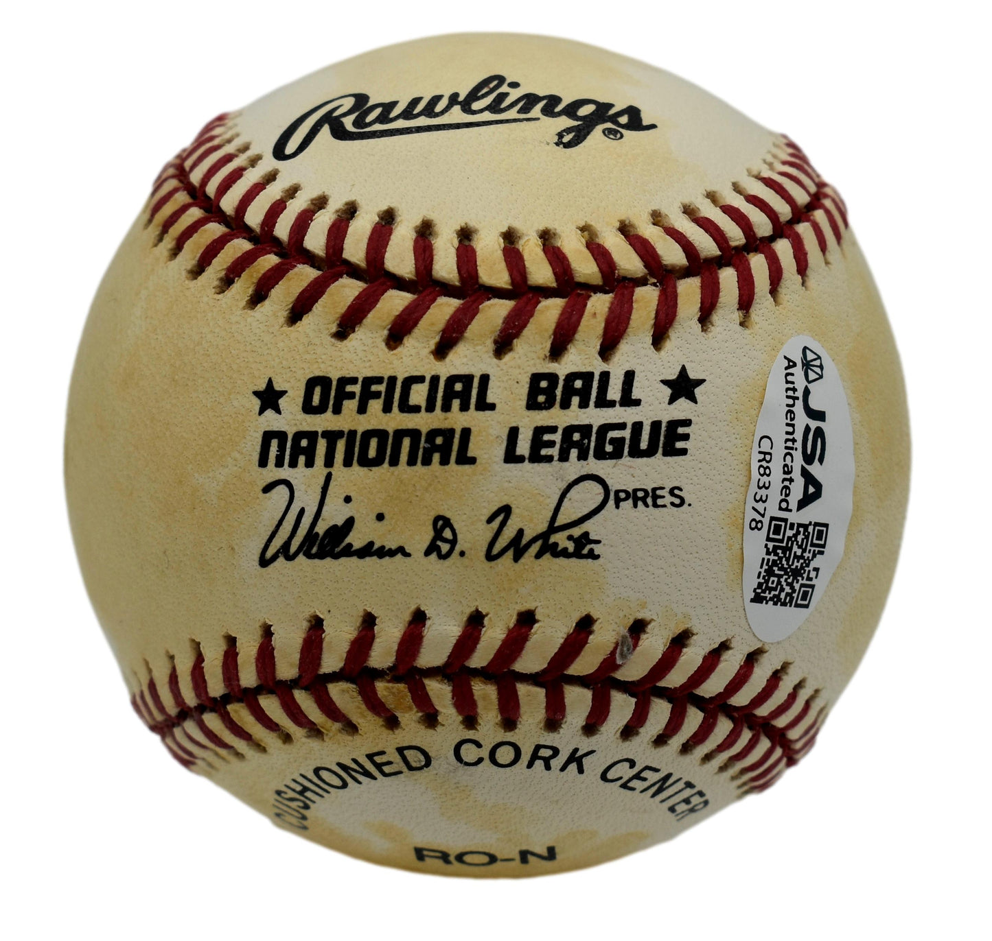 Ryne Sandberg HOF Autographed/Signed Rawlings ONL Baseball Cubs JSA 211824