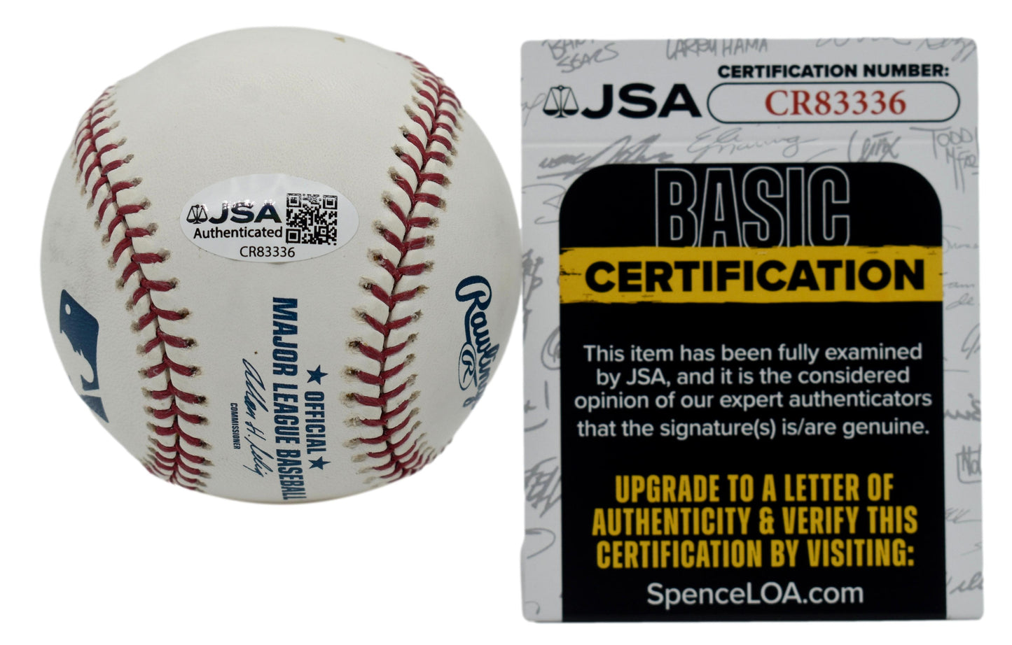 Joe Torre HOF Autographed/Signed Rawlings OML Baseball Yankees JSA 211827