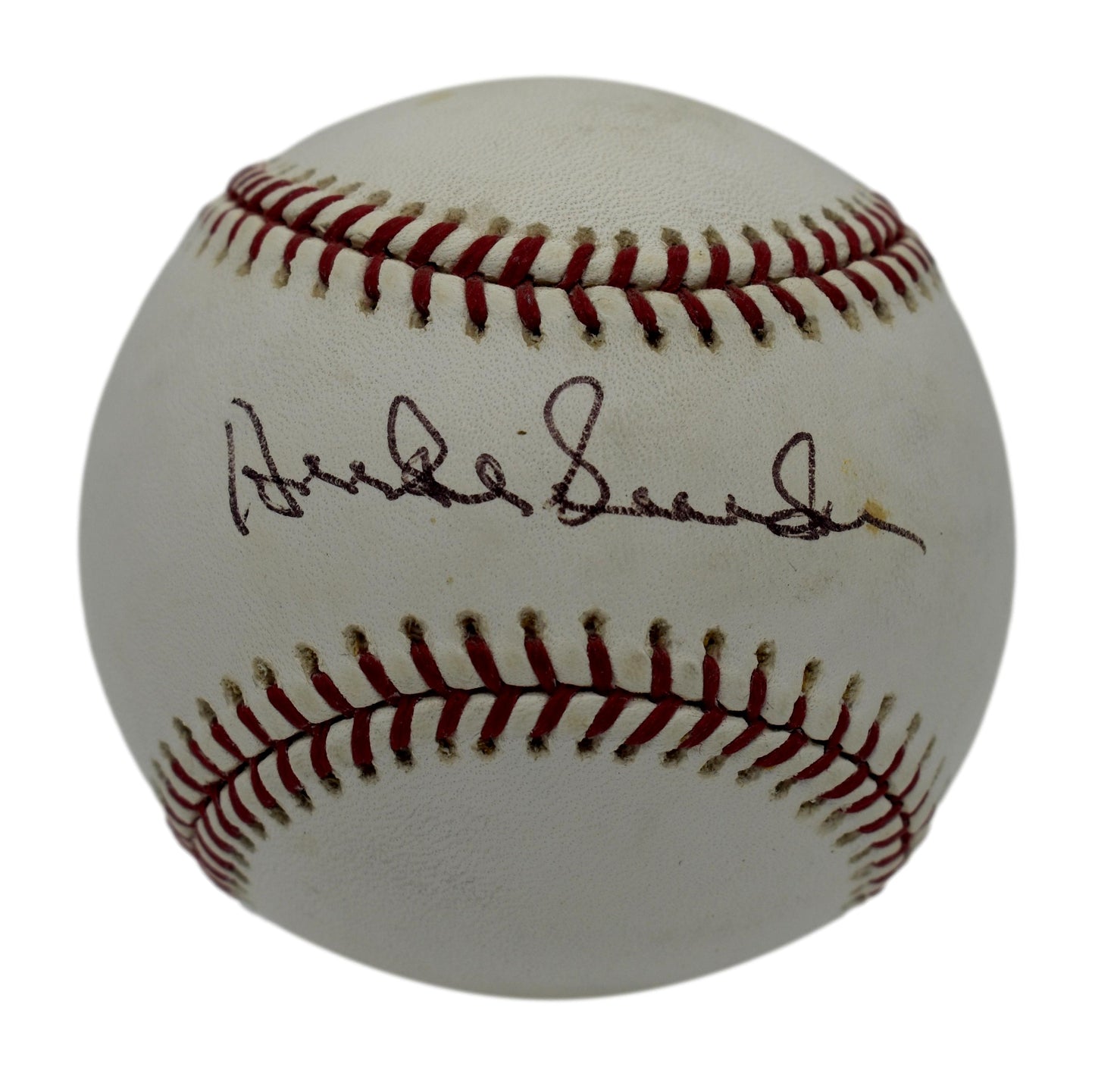 Duke Snider HOF Autographed/Signed Rawlings OML Baseball Dodgers JSA 211828