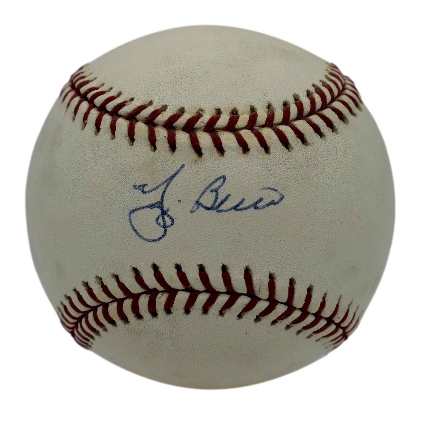 Yogi Berra HOF Autographed/Signed Rawlings OML Baseball Yankees JSA 211829