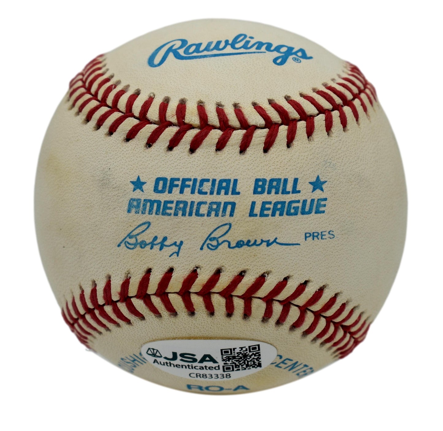 Mel Allen Autographed/Signed Rawlings OAL Baseball Yankees JSA 211831