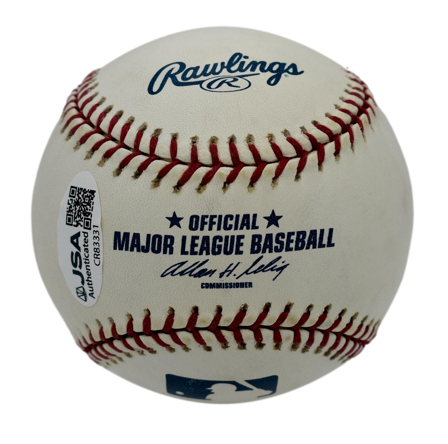 Jorge Posada Autographed/Signed Rawlings OML Baseball Yankees JSA 211833