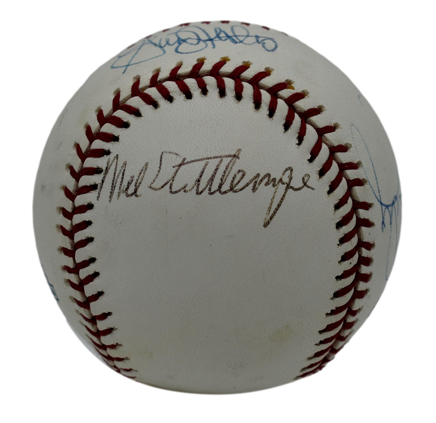 Nettles Guidry Stottlemyre Signed Rawlings Yankees 100th OML Baseball JSA 211834
