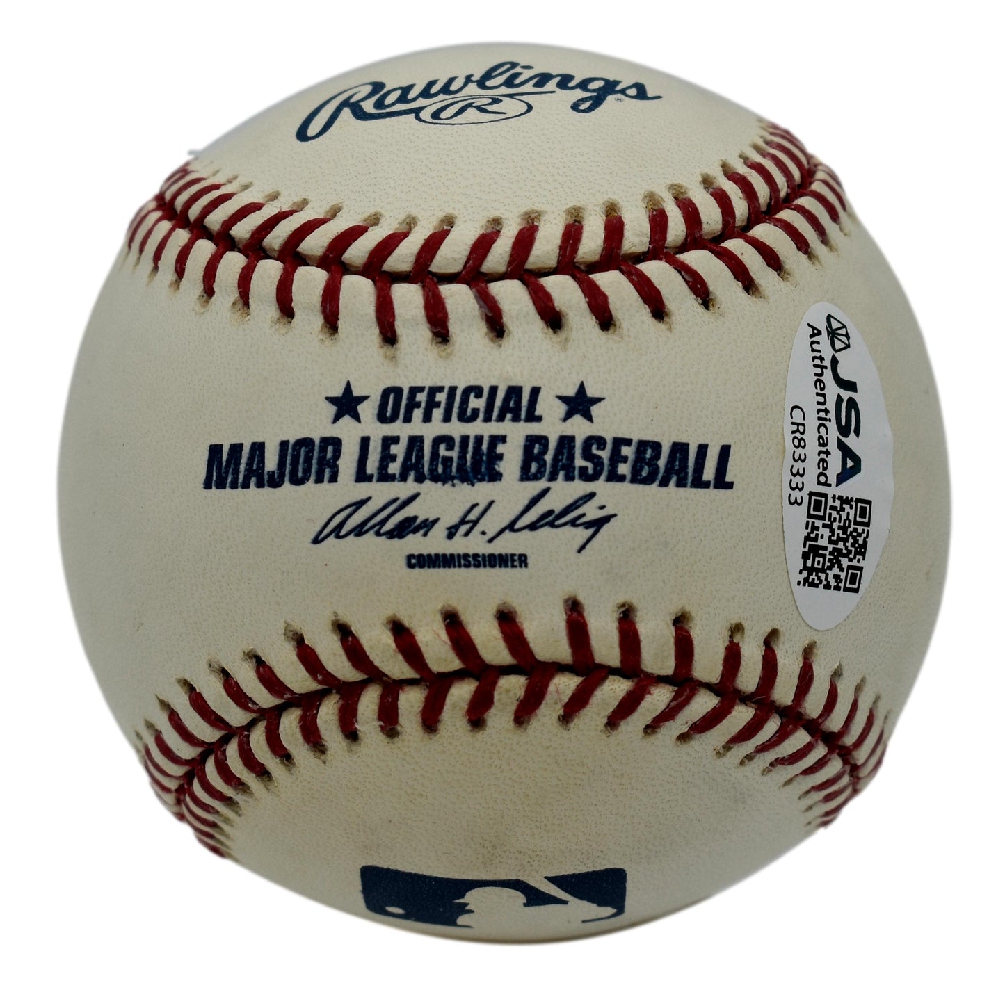 Ernie Banks HOF Autographed/Signed Rawlings OML Baseball Cubs JSA 211835