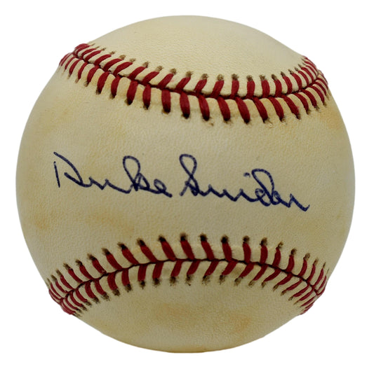Duke Snider HOF Autographed/Signed Rawlings ONL Baseball Dodgers JSA 211838