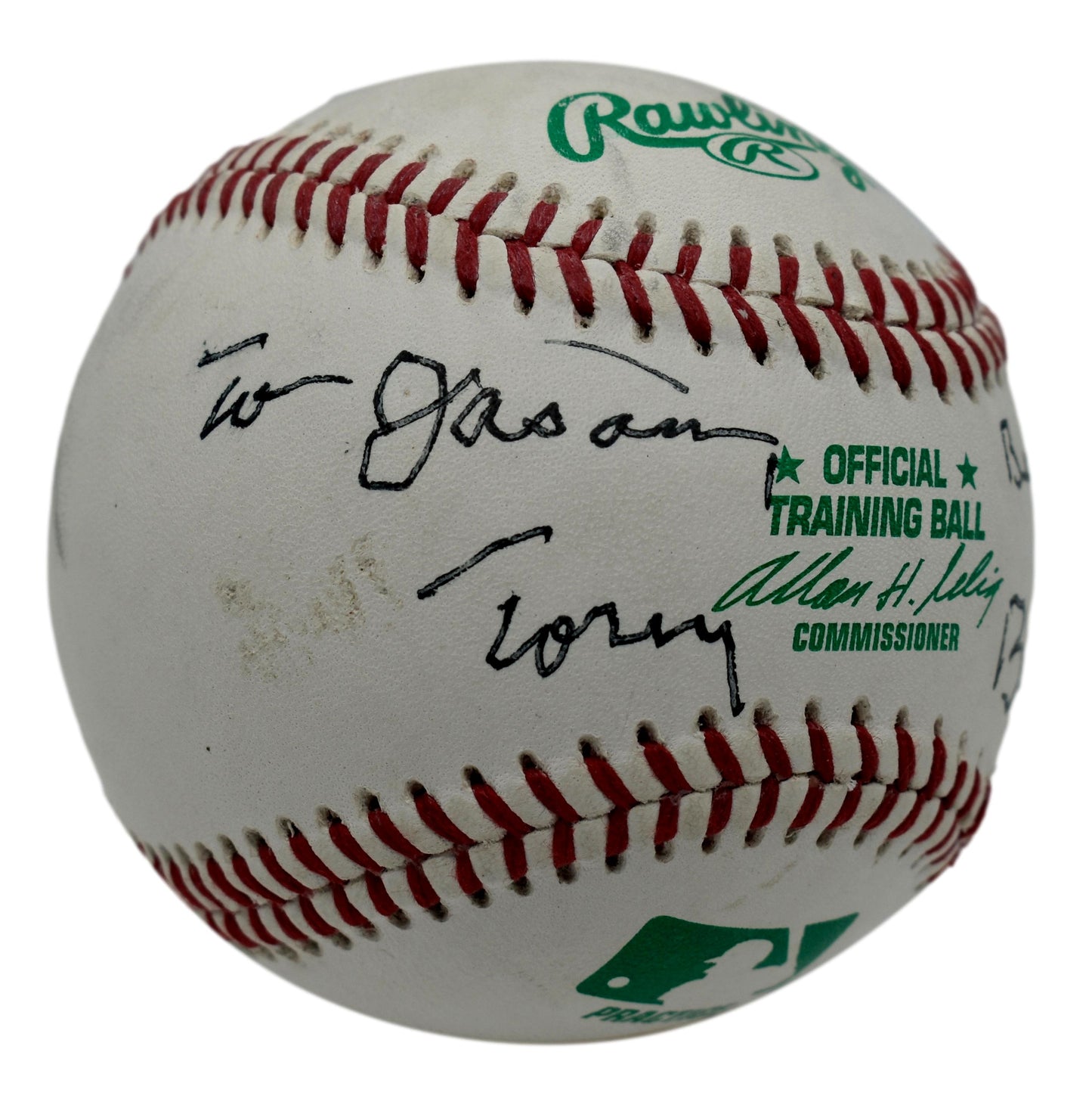 Tony Bennett Autographed/Signed Rawlings Official Training Baseball JSA 211842