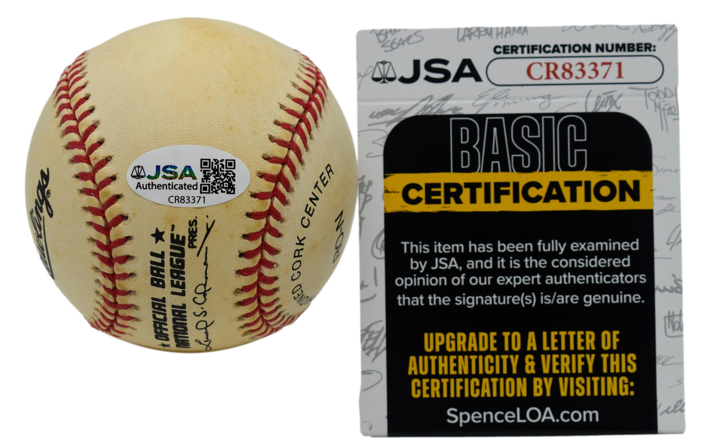 Wayne Terwilliger Autographed/Signed Rawlings ONL Baseball Twins JSA 211843