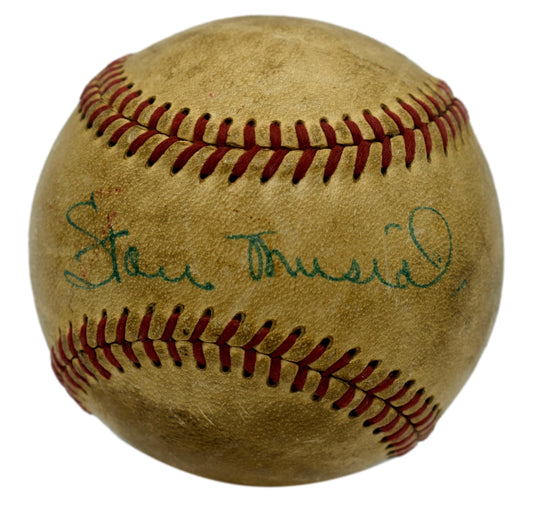 Stan Musial HOF Autographed/Signed Vintage Rawlings Baseball Cardinals JSA 11844