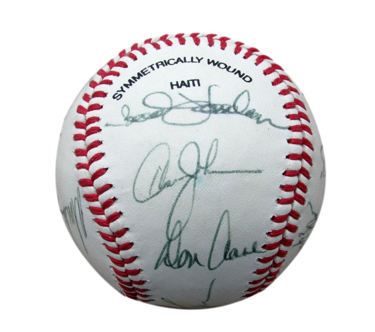 1989 Mets Team Signed/Autographed (13) OIL Baseball Johnson/Wilson JSA 196308