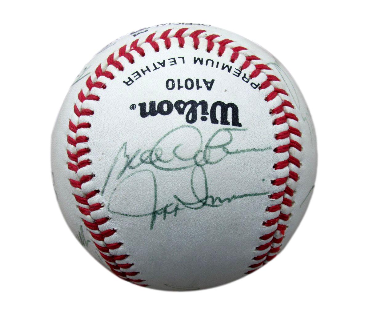 1989 Mets Team Signed/Autographed (13) OIL Baseball Johnson/Wilson JSA 196308
