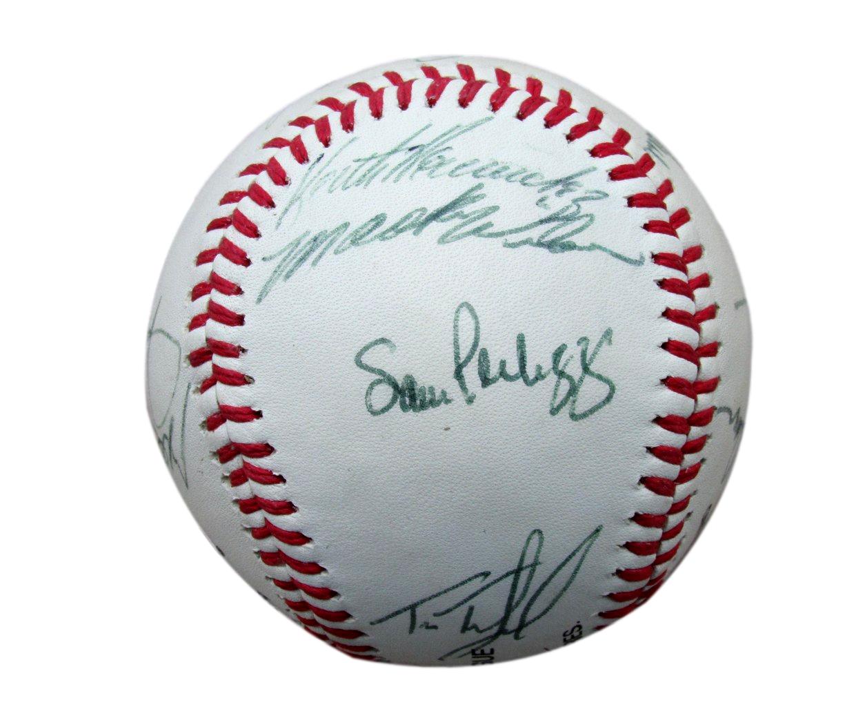 1989 Mets Team Signed/Autographed (13) OIL Baseball Johnson/Wilson JSA 196308