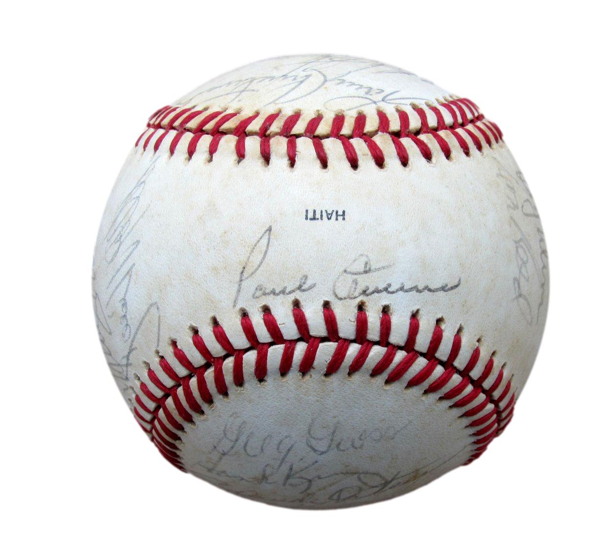 1983 Phillies NL Champs Team Signed/Auto(24) WS Baseball Schmidt HOF PASS 196309