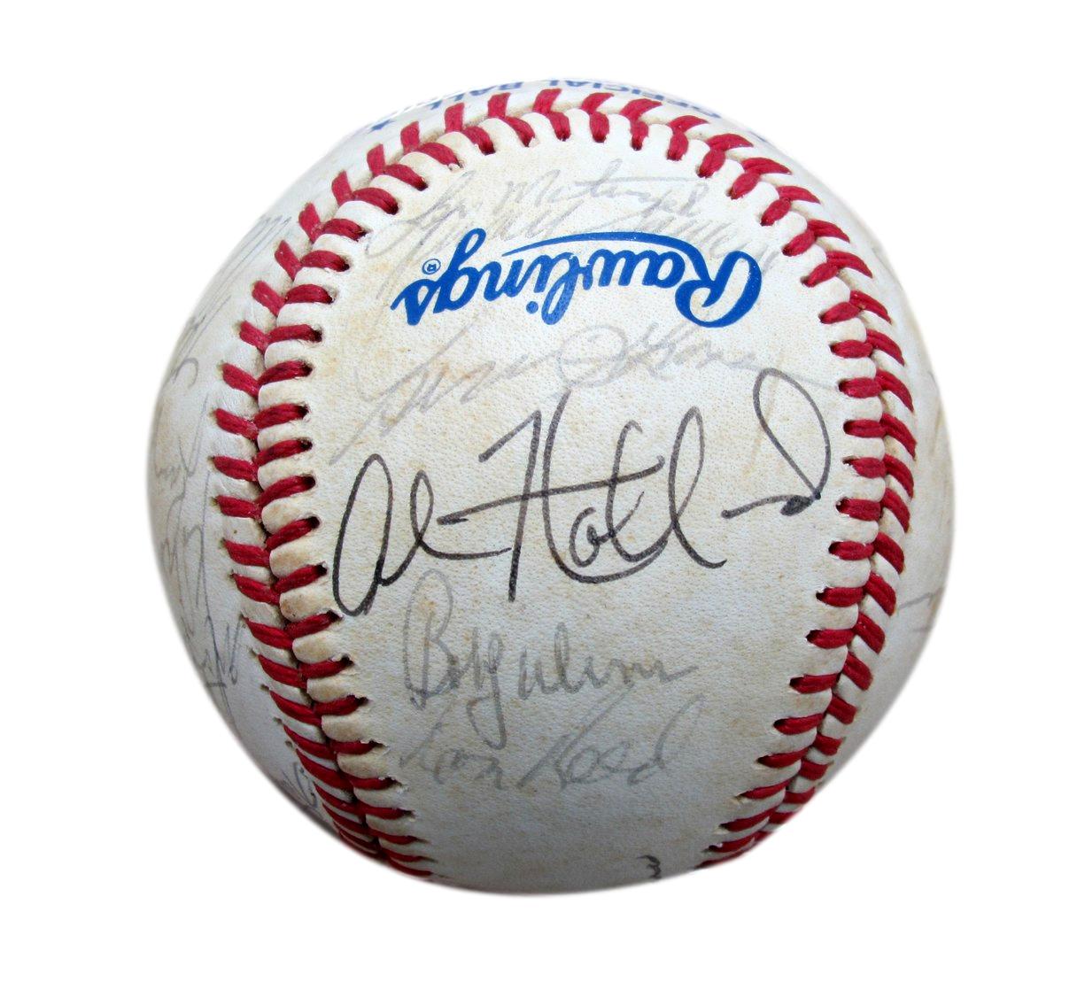 1983 Phillies NL Champs Team Signed/Auto(24) WS Baseball Schmidt HOF PASS 196309