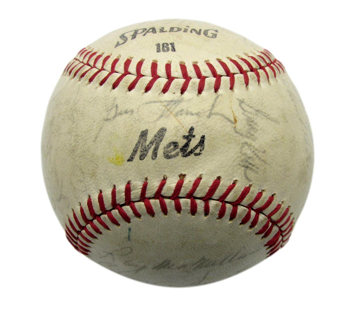 1965 Mets Team Signed/Auto (26) Mets Baseball Stengel HOF McGraw  PASS 196310