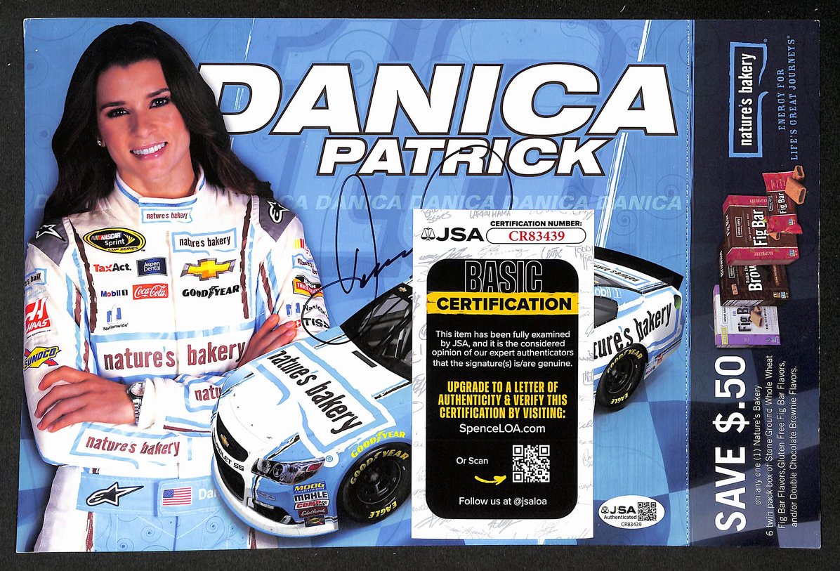 Danica Patrick Autographed/Signed 8x10 Photo NASCAR JSA BA210402